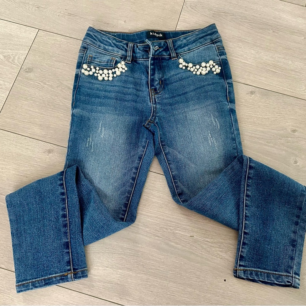 KidPik Pearl Beaded Jeans